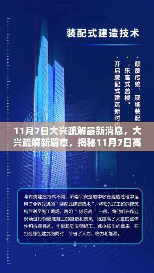 揭秘大兴疏解新篇章,高科技产品的革新亮点与极致体验(11月7日最新消息)