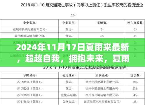 夏雨来2024年11月17日全新启示,超越自我,拥抱未来