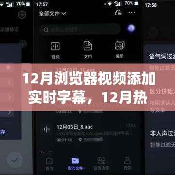 12月浏览器视频实时字幕功能解析与应用案例,便捷沟通的新体验