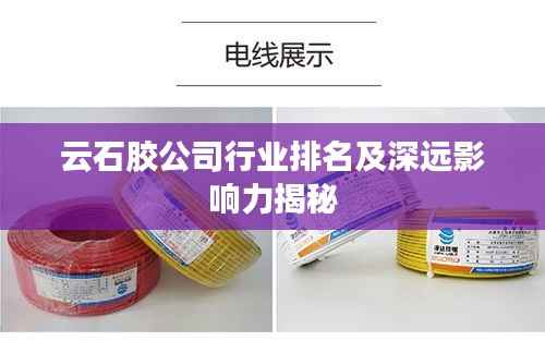 云石胶公司行业排名及深远影响力揭秘