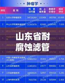 山东省耐腐蚀滤管公司排行榜及行业影响力解析
