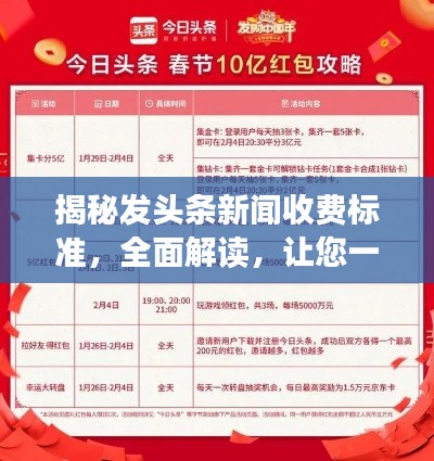 揭秘发头条新闻收费标准,全面解读,让您一目了然!