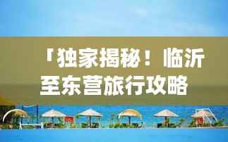 「独家揭秘!临沂至东营旅行攻略,带你畅游美景胜地!」