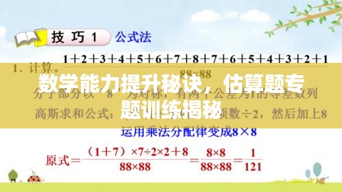 数学能力提升秘诀，估算题专题训练揭秘